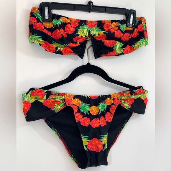 Mara Hoffman Floral Bikini 2 pic.Size Top L Botton M .Pre-Owned.Good Conditions - Picture 5 of 10